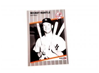 ACEO RP Mickey Mantel Baseball Card