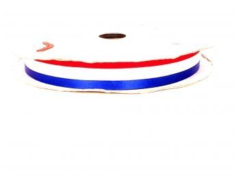 Large 60 Yard Spool Of Red White And Blue Ribbon
