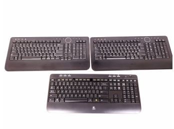 Lot Of 3 Wireless Keyboards Including Dell And Logitech