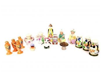 Lot Of Decorative Salt And Pepper Shakers Made In Japan