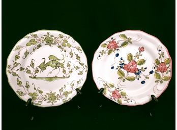 2 Collectible Fine French Ceramic Plates