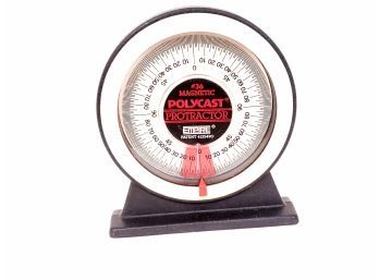 Empire Polycast Protractor #36 Magnetic With Pitch Angle Calculator