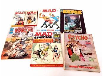 Lot Of Vintage 'mad' Magazines Including 'mad Special'  2 Books And Other Vintage Magazines
