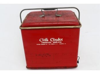 Vintage Red Cola Cooler With Original Paint