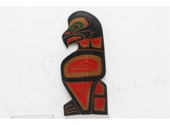Vintage Native American Wooden Carving - Signed Kelvin Johnston
