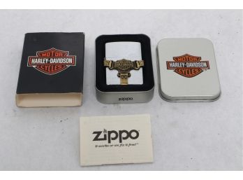 Harley-davidson Zippo Cigarette Lighter -new Factory Sealed