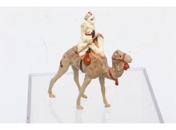 Antique/vintage Lead Arab On Camel Figurine