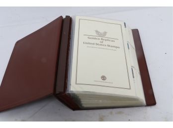 Huge Binder Of  US Stamps Golden Replicas On First Day Covers - 73 Pieces