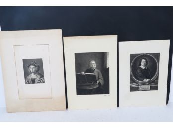 Group Of 3 Antique 18th/19th Century Prints