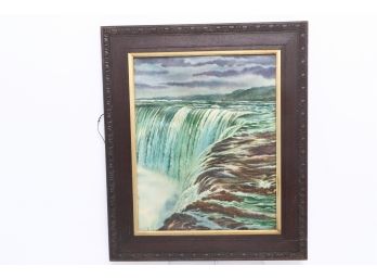 Antique Niagara Falls Framed Print