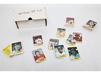 Assorted 1981 Fleer Baseball Cards