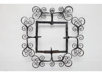 Antique 18th/19th Century Hand Forged Wrought Iron Tile Frame