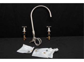 Dorn Bracht Goose Neck Faucet In Brushed Nickle Finish -New Without Packaging