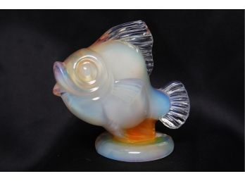 Vintage Opalescent Glass Goldfish