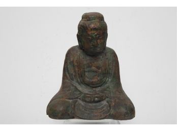 Antique Cast Iron Sitting/Meditating Siddhartha (Buddha)