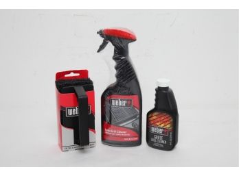 Weber Grate Grill Cleaner, Refill, & Heavy Duty Scrubber - New