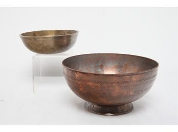 Antique Brass & Copper Bowls
