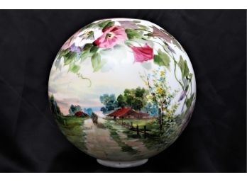 Antique Beautiful Hand Painted Scene ~ Gone With The Wind Lamp Shade