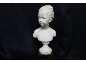 Small Antique 19th Century French Bust Of Young Woman