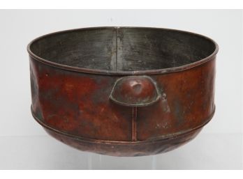 Antique Handmade & Hand Hammered Copper Pot With Handles