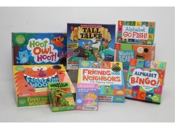 Toddler/Young Children's Board Game Lot - 9 Board Games