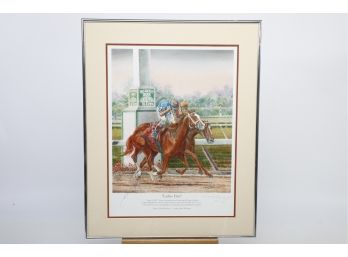 Michael Geraghty *ladies First* 1990 Belmont Stakes *Artist Proof* 2/50 Signed By Artist & Jockey RARE
