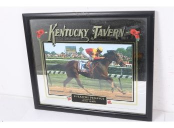 Kentucky Tavern Bourbon Whiskey 2000 Kentucky Derby *Fusaichi Pegasus* Winner Mirror 126th Derby