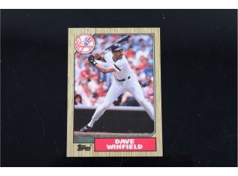 1987 Topps Tiffany Dave Winfield