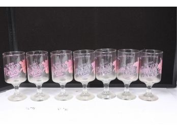 Collection Of Vintage Florida Derby *derby Daiquiri* Horse Racing Glasses