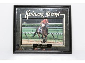 Vintage Kentucky Tavern *124th Kentucky Derby Winner* Real Quite  Bar Mirror