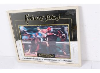 Kentucky Tavern Bourbon Whiskey 1983 Kentucky Derby *Sunny's Halo* Winner Mirror 109th Derby *RARE*