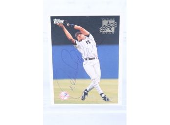 New York Yankees Derek Jeter  Pen Signed   1996 Topps Future Star #219