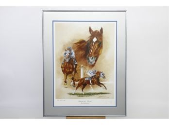 Michael Geraghty *Americas Horse* Secretariat Artist Proof* 1/100 Signed By Artist & Jockey RARE