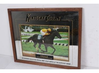 Kentucky Tavern Bourbon Whiskey 1984 Kentucky Derby *Swale* Winner Mirror 110th Derby *RARE*