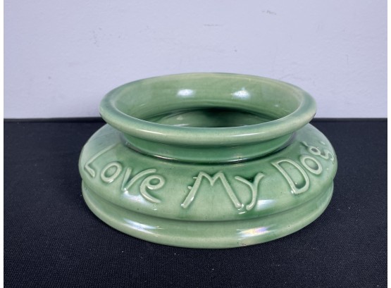 Vintage Liberty Pottery, New York - 'love Me, Love My Dog' Bowl