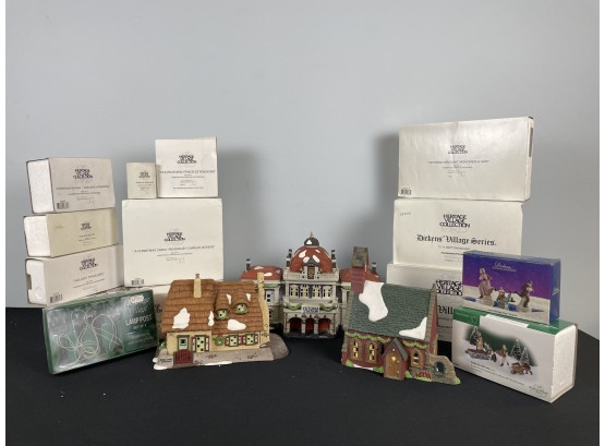 Department 56 Heritage Village Collection Dickens' Village Series 16 Pieces