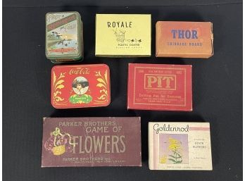 Vintage Games And Cards Lot