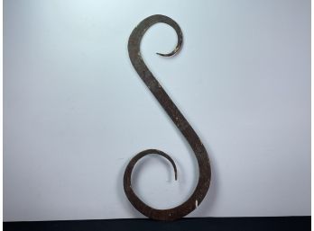 Large Wrought Iron 'S' Or Decorative Scroll