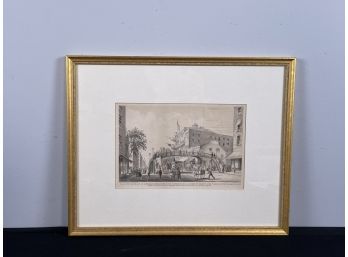 Framed Lithograph NYC, 1852