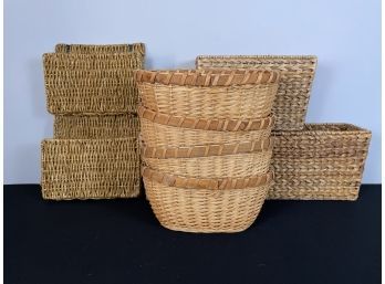 Basket Lot 8 Pieces