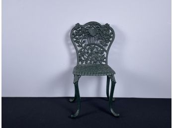 Very Small Decorative Wrought Iron Chair