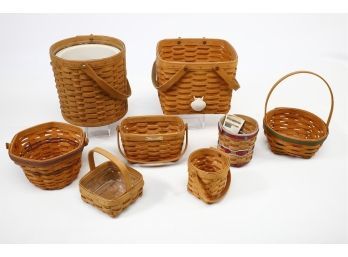 Lot Of 8 Longaberger Baskets