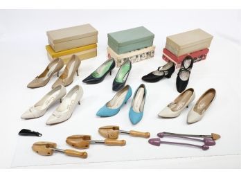 Large Group Of Vintage Ladies Shoes