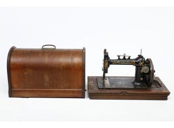 Antique New National Sewing Machine