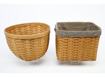 Lot Of 2 Longaberger Baskets
