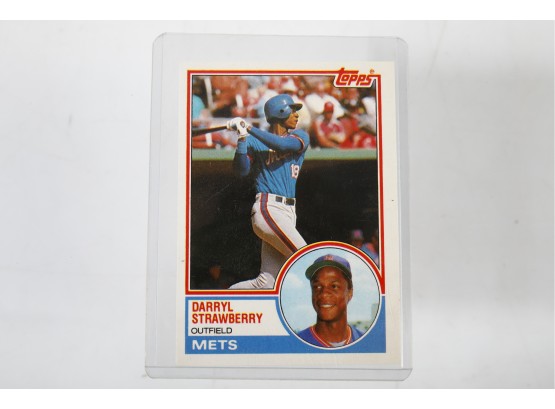 1983 Topps Traded - Darryl Strawberry Rookie Card - NM-Mint In Top Loader