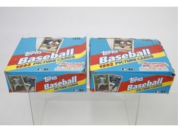 1992 Topps Baseball Jumbo Packs - 2 Boxes