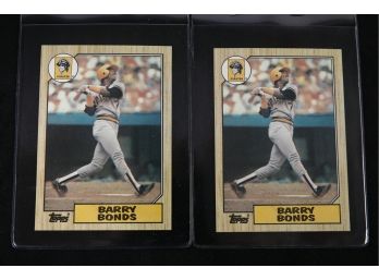 1987 Topps Baseball -Two - Barry Bonds #120- 2nd Yr - NM - Mint