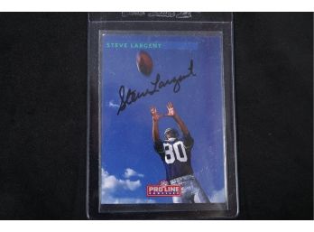 1992 Proline Profile - Steve Largent - Certified Autograph