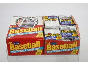 1988 Fleer Baseball Jumbo Packs In Factory Boxes Pack Count Not Verified